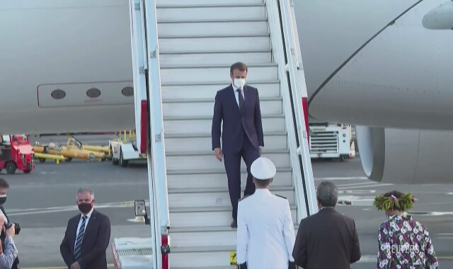 Prezydent Macron z wizytą w Polinezji Francuskiej