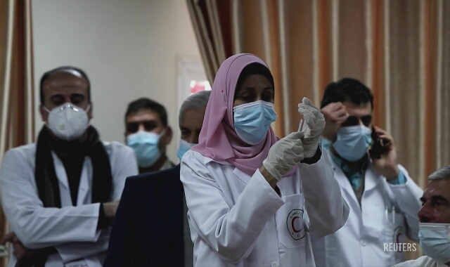 Szczepienia przeciw koronawirusowi w Strefie Gazy 