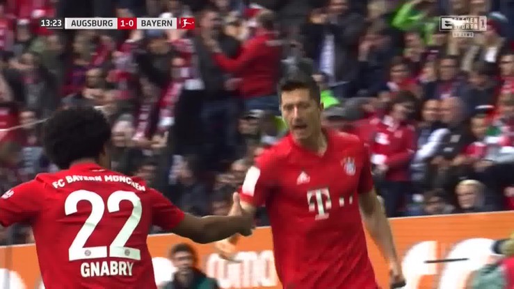 Augsburg - Bayern Monachium 2:2. Skrót meczu i gol Lewandowskiego [ELEVEN SPORTS]