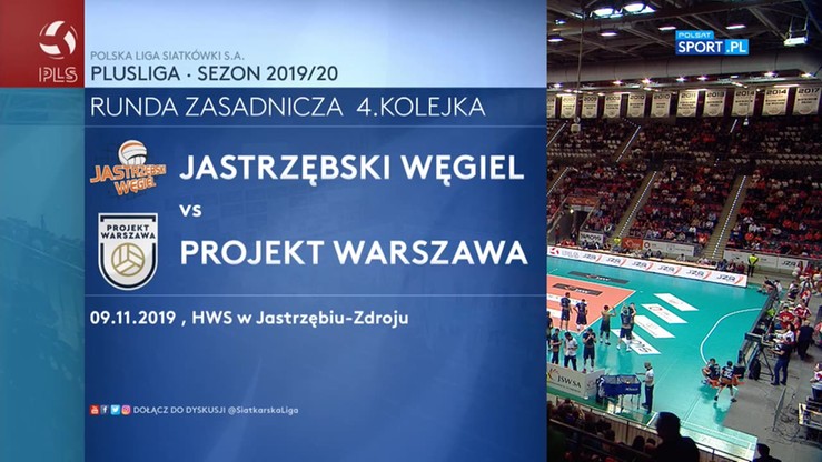 Jastrzębski Węgiel - Projekt Warszawa 0:3. Skrót meczu
