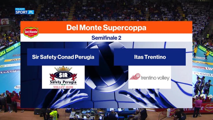 Sir Safety Perugia - Itas Trentino 3:1. Skrót meczu