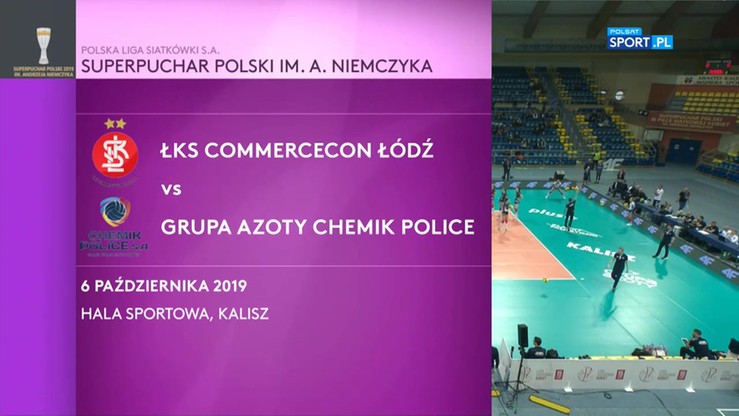 ŁKS Commercecon Łódź - Grupy Azoty Chemika Police 0:3. Skrót meczu