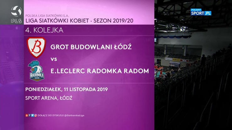 Grot Budowlani Łódź - E.Leclerc Radomka Radom 3:2. Skrót meczu