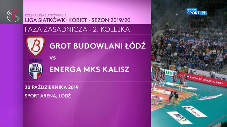 Grot Budowlani Łódź – Energa MKS Kalisz 3:0. Skrót meczu
