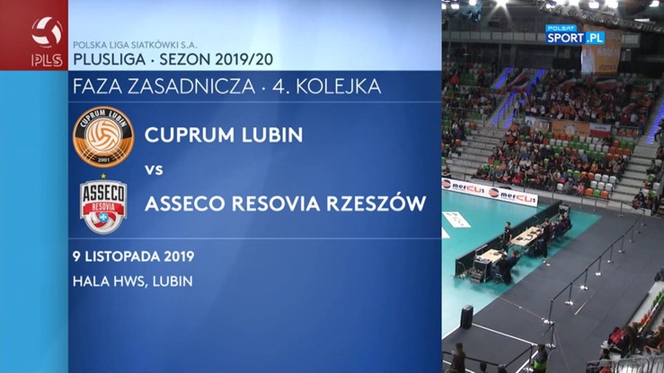 Cuprum Lubin - Asseco Resovia 1:3. Skrót meczu