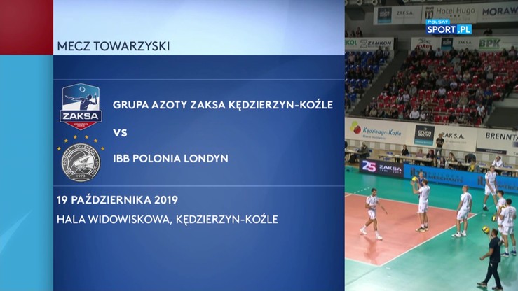 ZAKSA Kędzierzyn-Koźle - IBB Polonia Londyn 3:0. Skrót meczu towarzyskiego