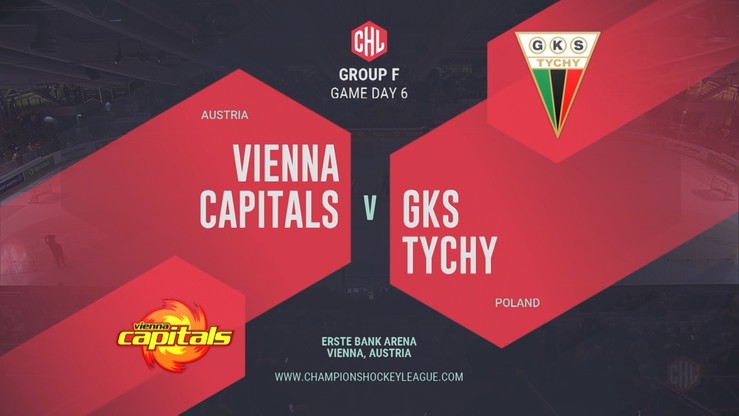 Vienna Capitals – GKS Tychy 5:2. Skrót meczu