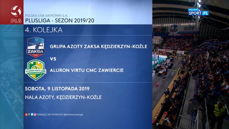 Grupa Azoty ZAKSA Kędzierzyn-Koźle – Aluron Virtu CMC Zawiercie 3:1. Skrót meczu