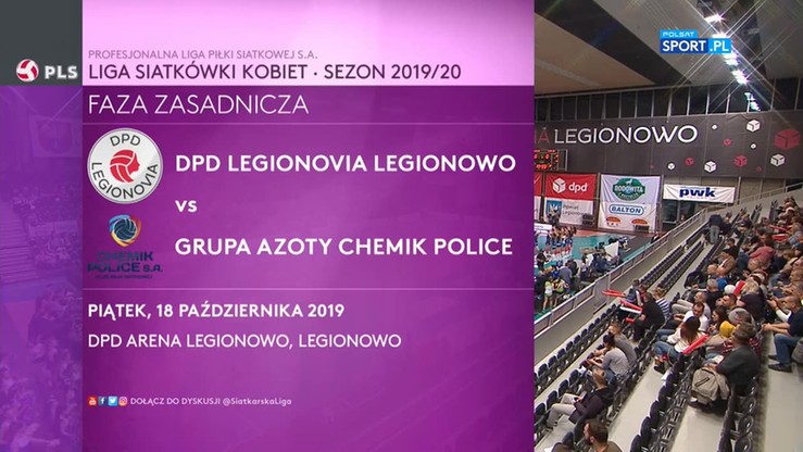 DPD Legionovia Legionowo - Grupa Azoty Chemik Police 2:3. Skrót meczu