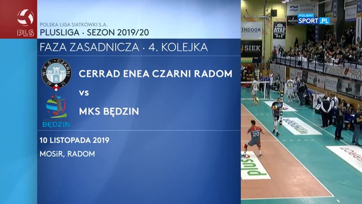 Cerrad Enea Czarni Radom - MKS Będzin 3:0. Skrót meczu