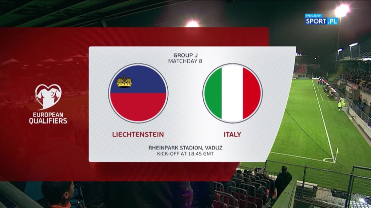 Liechtenstein - Włochy 0:5. Skrót meczu 