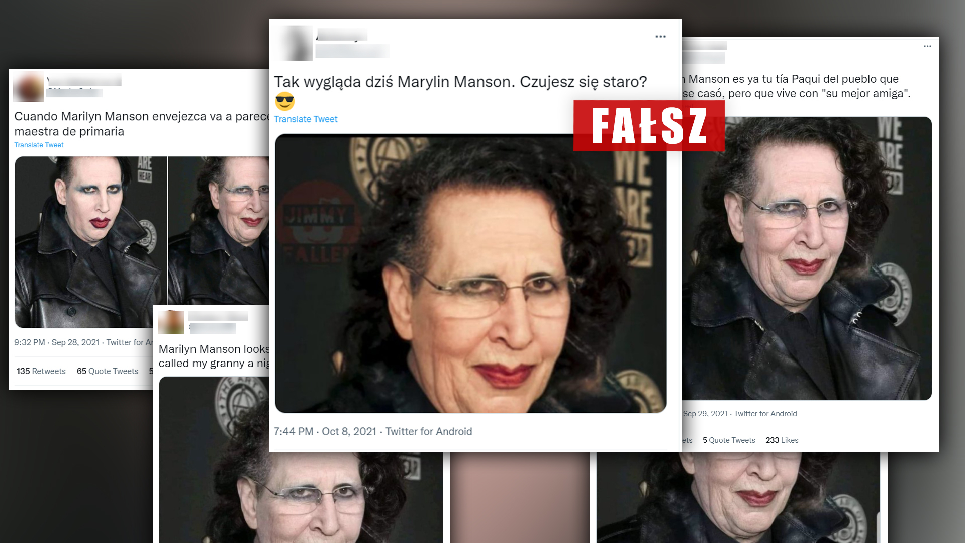 Przerobione zdjęcie Mansona krąży po sieci
