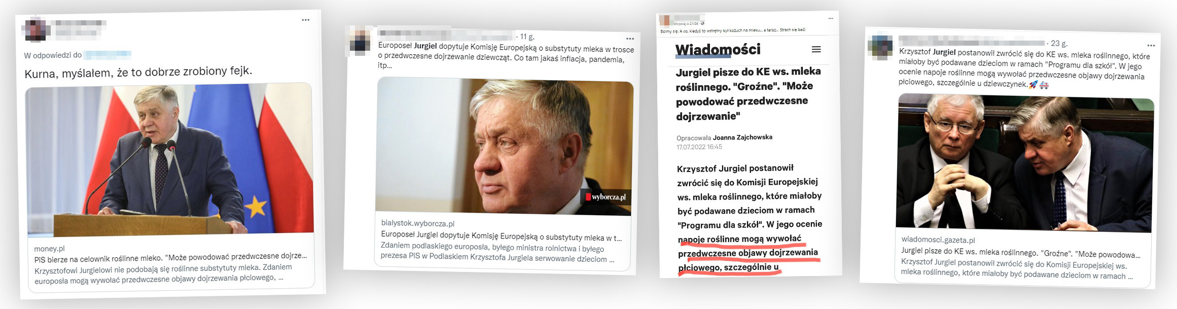 O pytaniu Jurgiela skierowanym do Komisji Europejskiej informowały media, a internauci komentowali