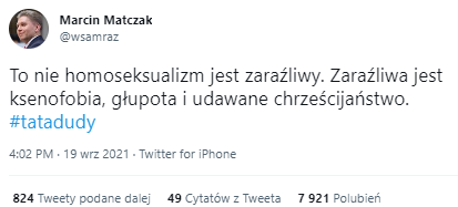 Profesor Marcin Matczak na Twitterze: "To nie homoseksualizm jest zaraźliwy"