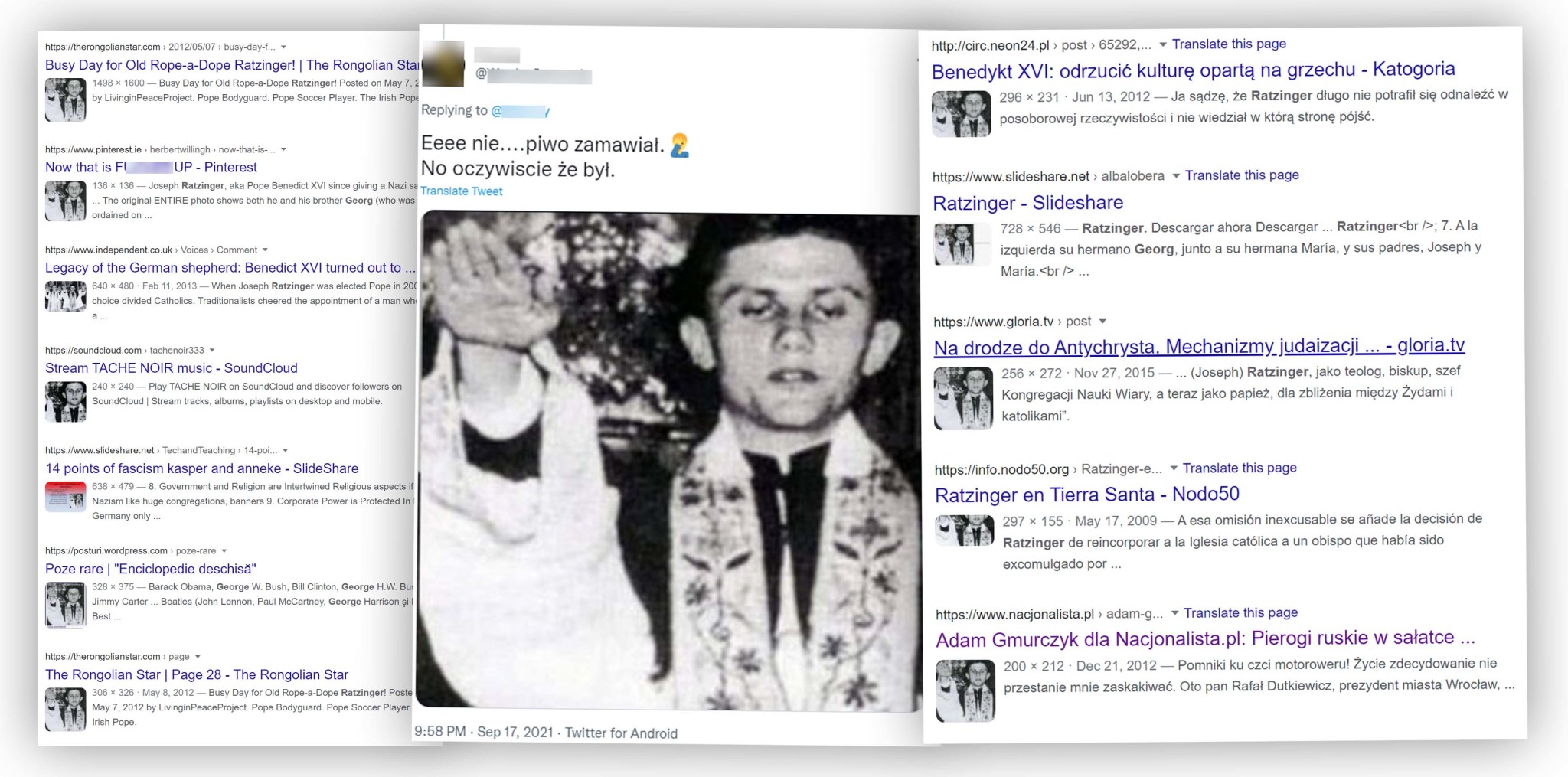 Ta fotografia Józefa Ratzingera od lat krąży w sieci