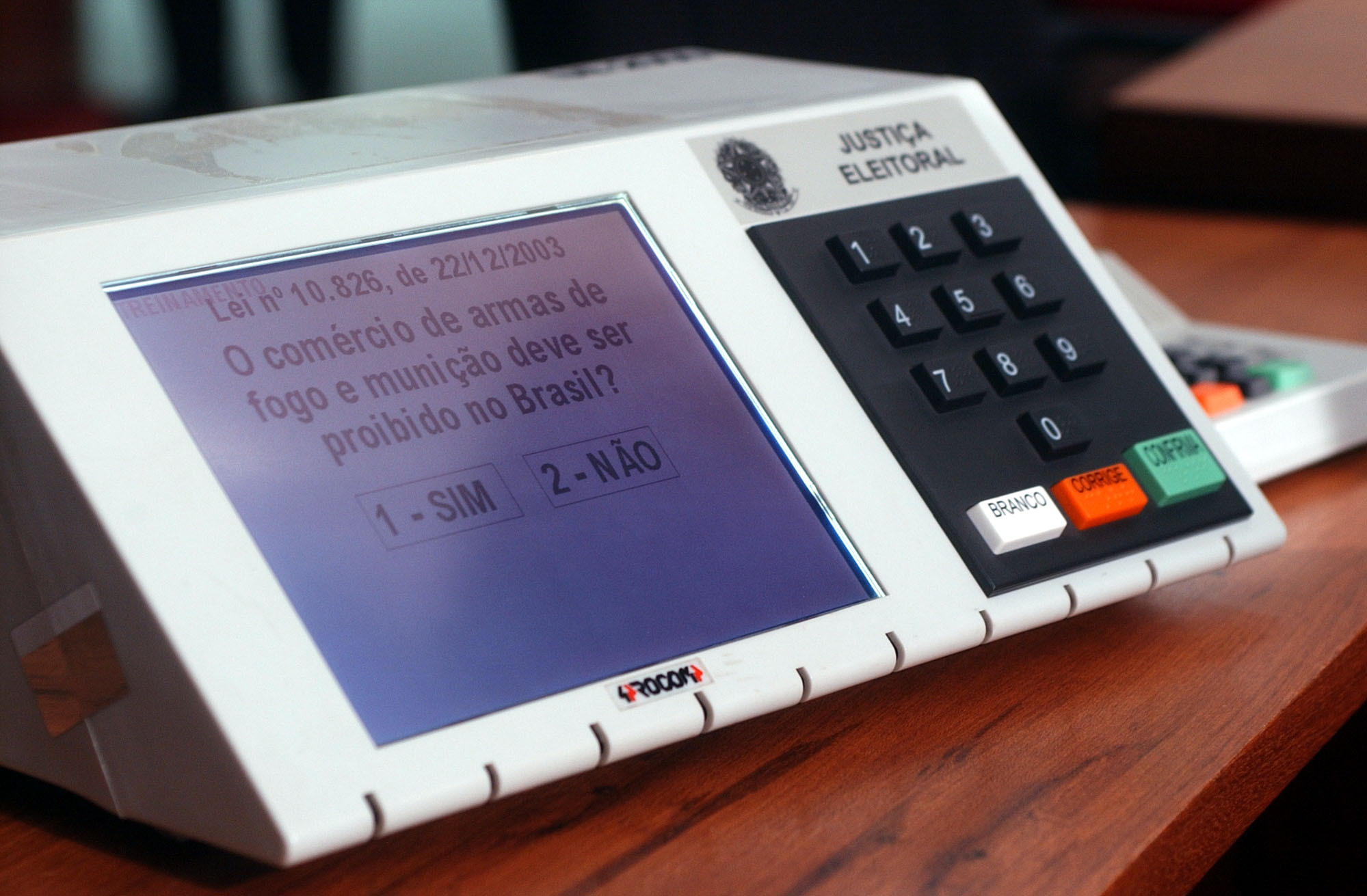 Maszyna do głosowania używana w Brazylii