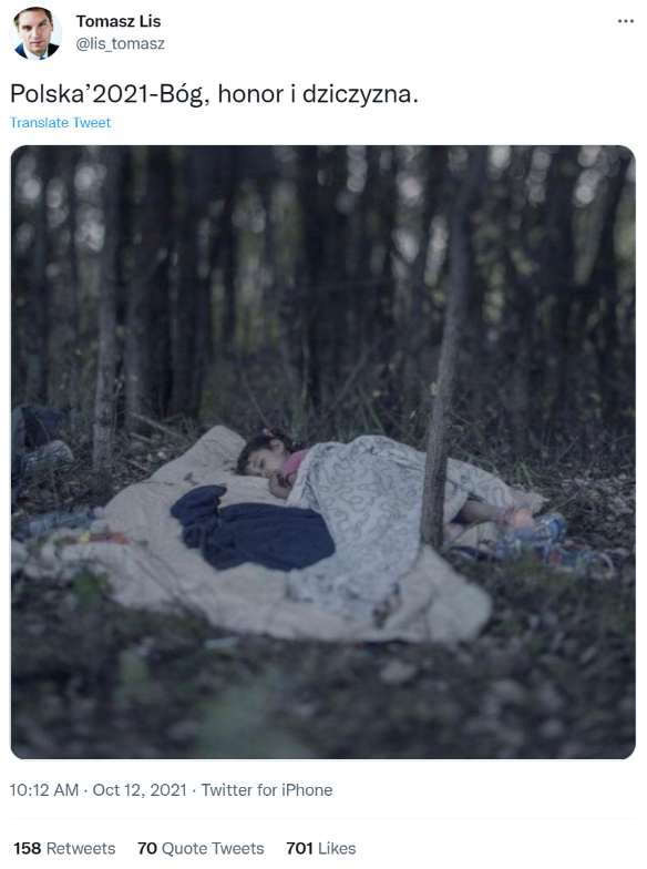 Zdjęcie śpiącej w lesie dziewczynki znów jest popularne w sieci