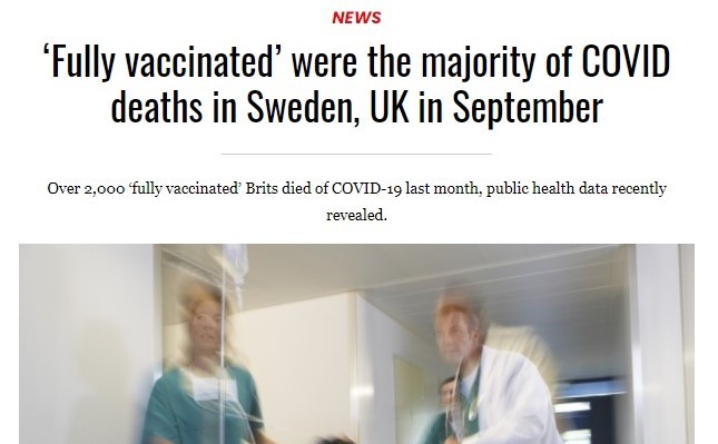Tekst na portalu Lifesitenews.com znanym z publikowania fałszywych treści na temat pandemii