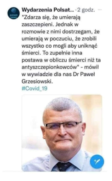 Tak miał powiedzieć dr Grzesiowski w Polsat News