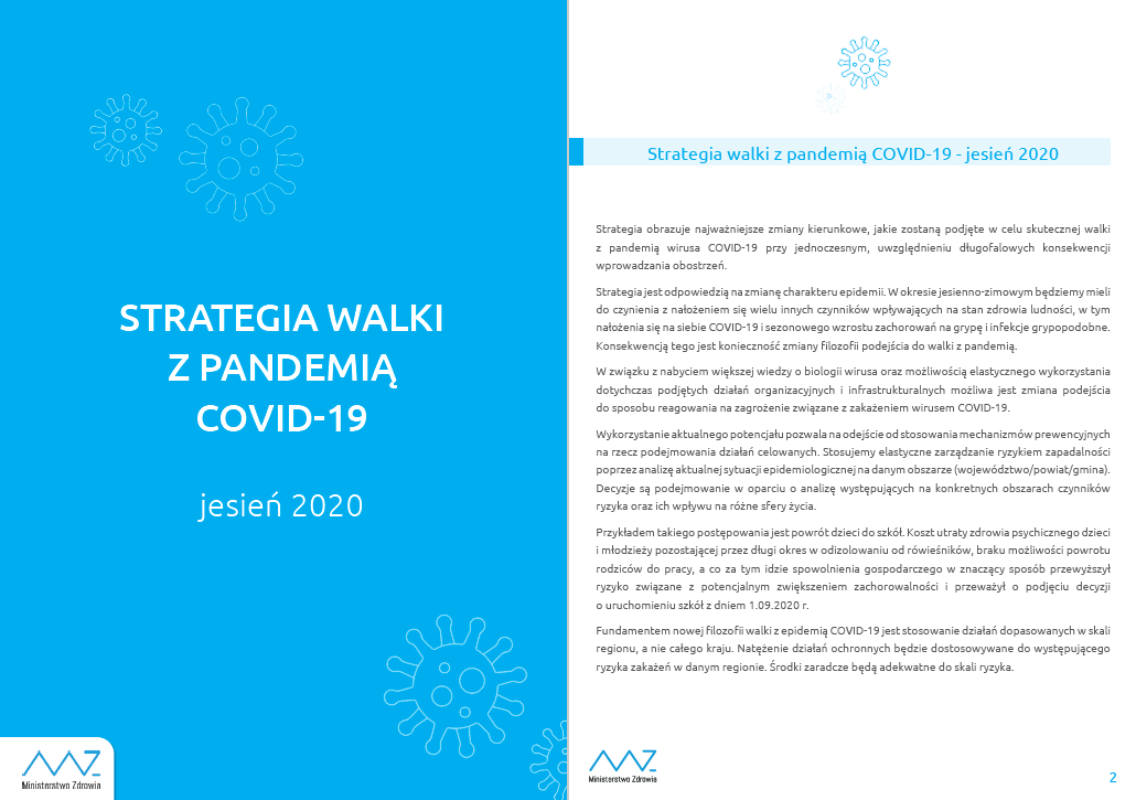 Strategia walki z pandemią COVID-19 - jesień 2020