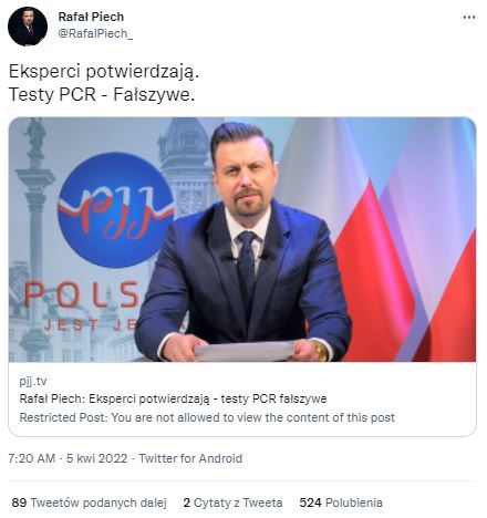Tweet prezydenta Siemianowic Śląskich